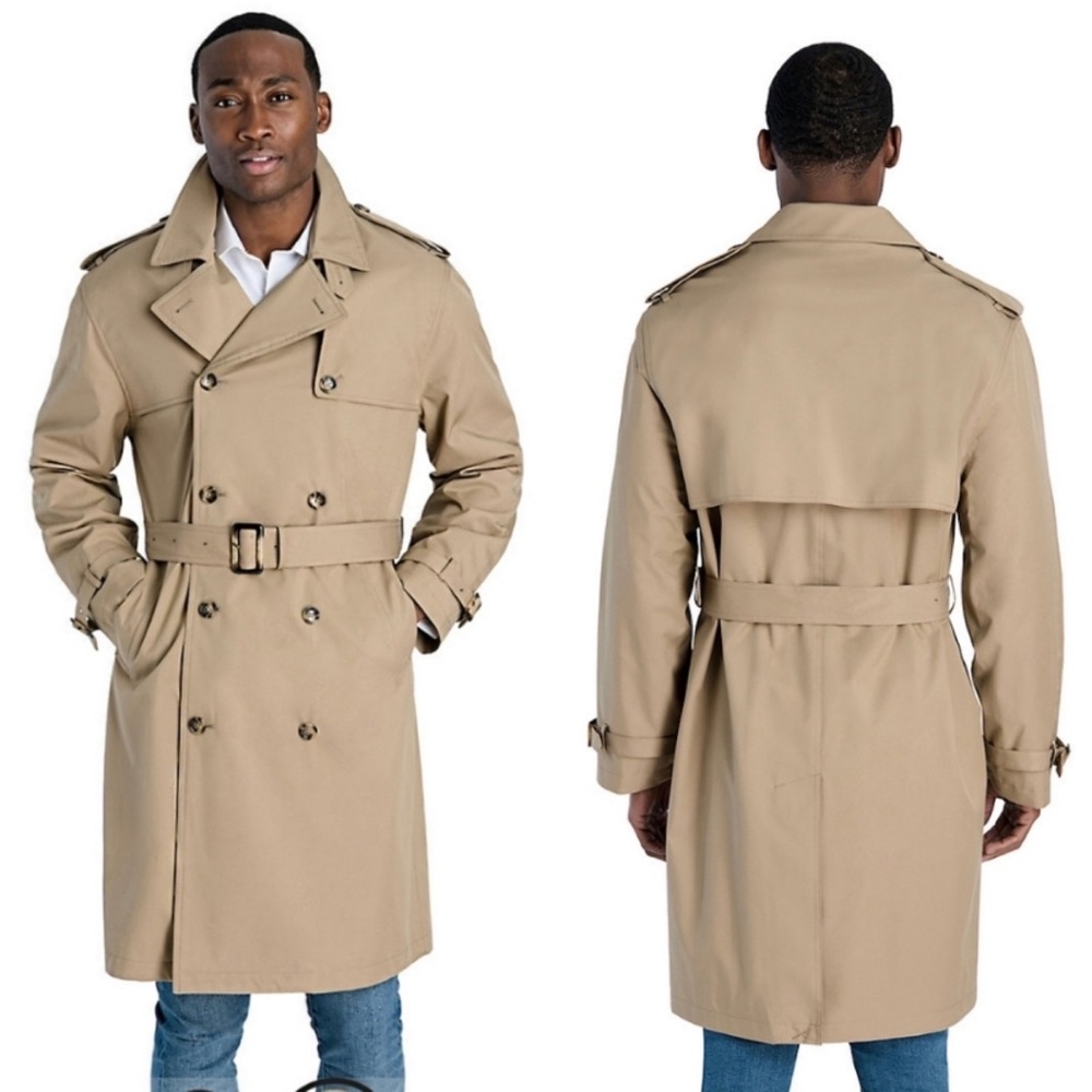 London Fog Double Breasted Trench Coat